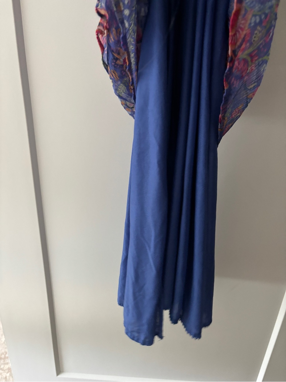 Anthropologie Purple Floral Tiered Maxi Dress - Picture 8 of 8